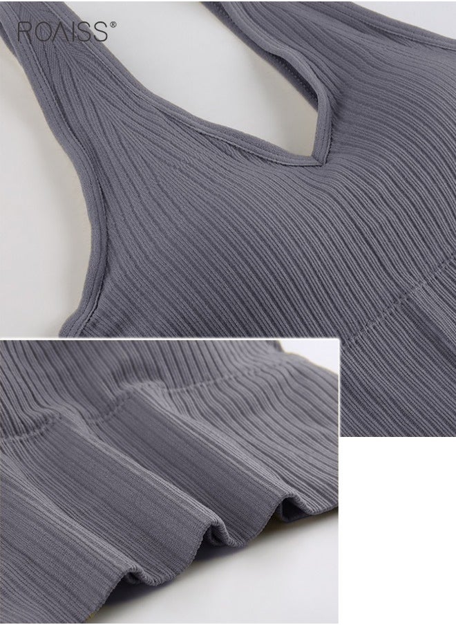 Women's Padded Sports Underwear Classic V Neck Sleeveless Top Pullover High Elastic Tank Top Classic Solid Versatile Tank Top - pzsku/Z7AF57CF8C1D54968EFF8Z/45/_/1721875704/09af8729-33c6-4df5-adc9-3720d135770d