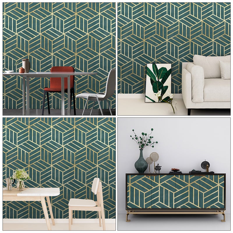 2 Sets Wallpaper Bedroom Delicate Wall Sticker Background Decal - Image 2