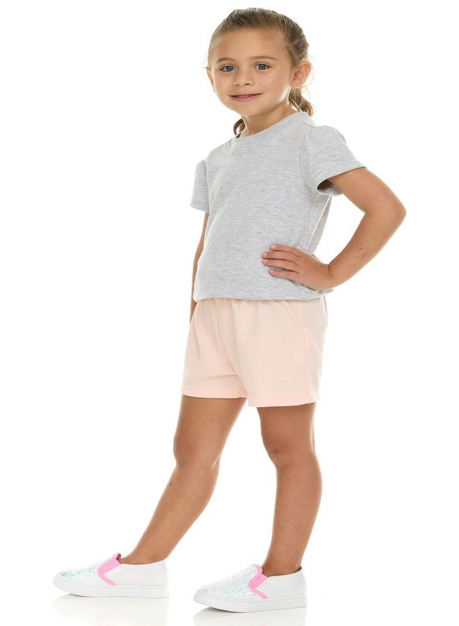 Laura Ashley Girls' 5-Pack Shorts - Soft & Stylish Essentials for Toddlers and Little Girls (12M-4Y) - Image 2