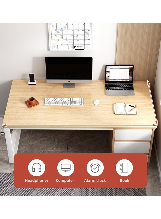 Modern 100 cm Home Office Desk,Office Desk,Study Desk,Learning Table,Game Table, with 3 Large Storage Drawers – Sleek Wooden Workstation for Study, Gaming & Remote Work - Image 4