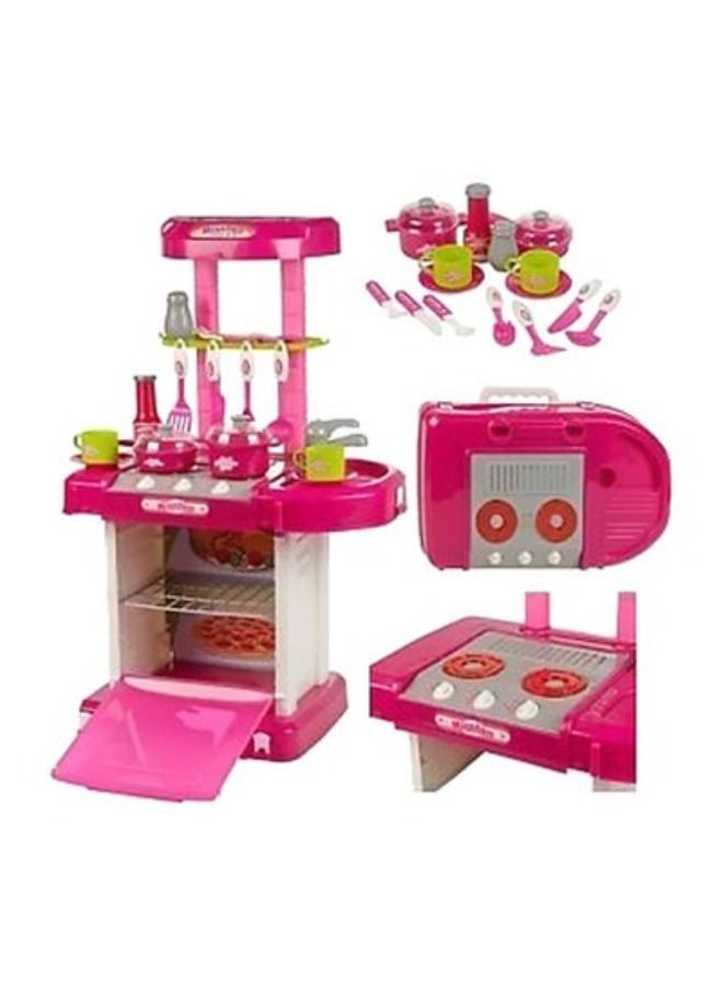 ACLIX Kitchen Play Set Toy for Kids (Pink) - Image 3