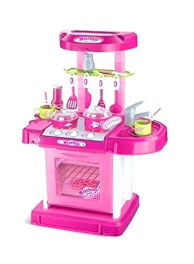 ACLIX Kitchen Play Set Toy for Kids (Pink) - Image 1