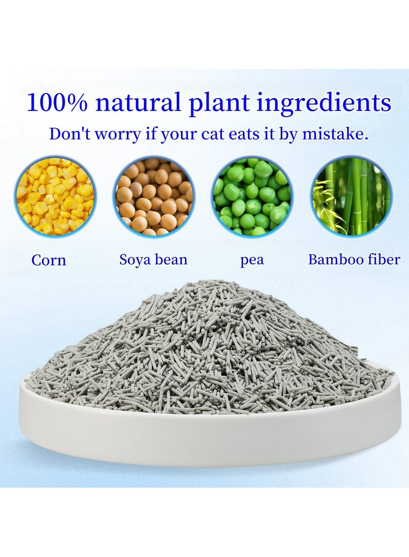 ANTIER Fresh & Clean: Pure tofu cat litter charcoal scent，Premium Tofu Cat Litter for Effortless Pet Care, Flushable ,Dust-Free and Odor Control, Charcoal deodorant formula 6L(2.5KG) - Image 2