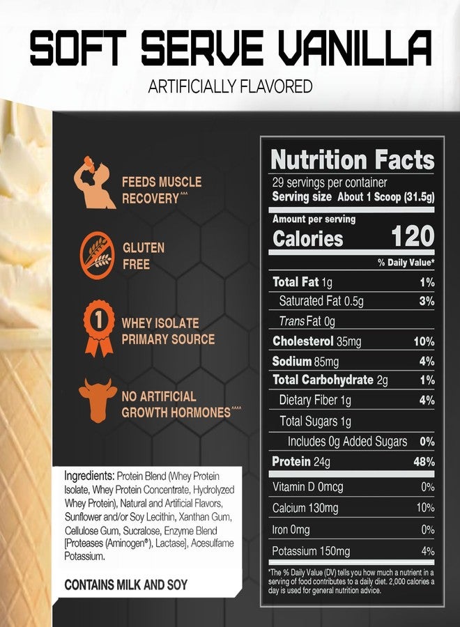 RIVAL NUTRITION آيس كريم ريفال واي بنكهة الفانيليا 2 باوند - Image 4