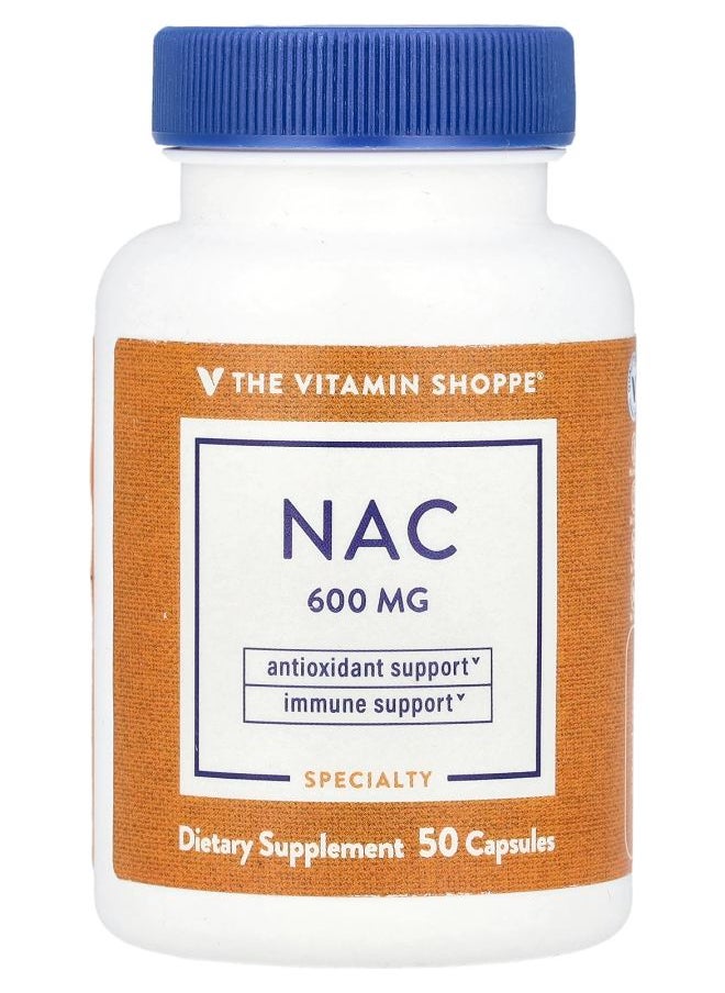 NAC 600 mg 50 Capsules - pzsku/Z7AF5BFF1B39A1DC3FA58Z/45/_/1728488959/39e0e5a2-be86-476e-bf00-a1160c83e50f