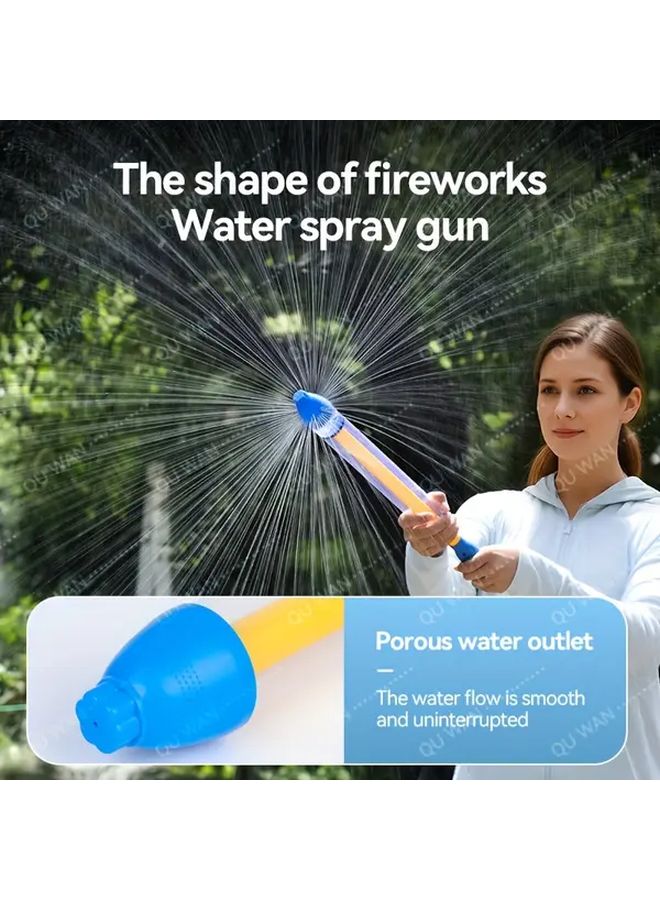 Orange Pumpkin Head Water Gun 20 87 Inch Pull Behind Sprayer For Kids Adults Outdoor Summer Activities - Image 3