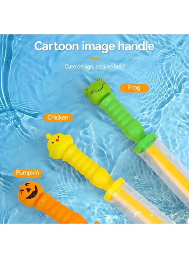 Orange Pumpkin Head Water Gun 20 87 Inch Pull Behind Sprayer For Kids Adults Outdoor Summer Activities - Image 5