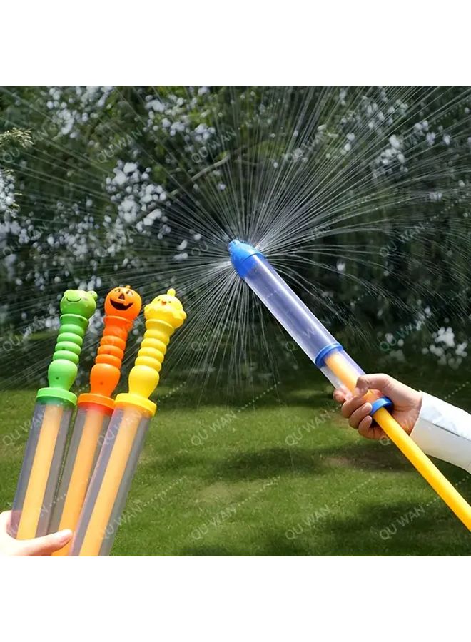 Orange Pumpkin Head Water Gun 20 87 Inch Pull Behind Sprayer For Kids Adults Outdoor Summer Activities - Image 4