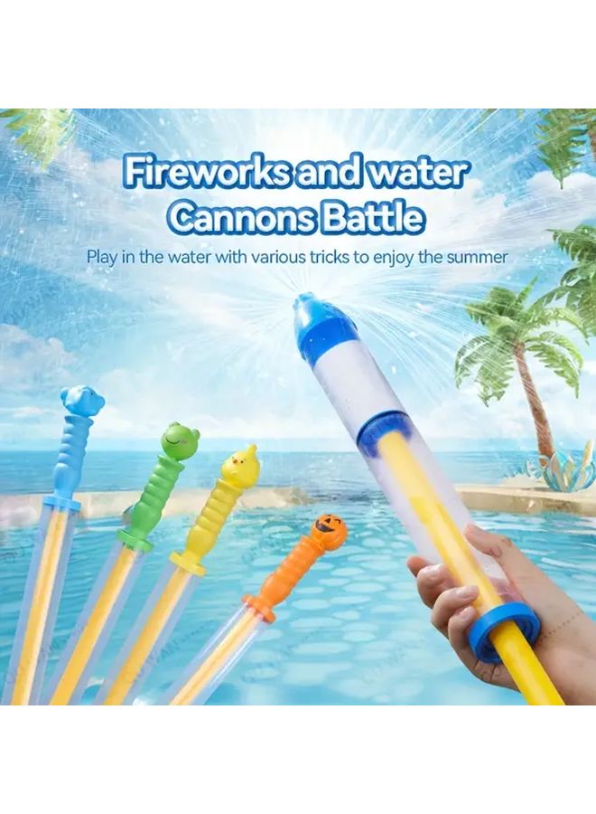 Orange Pumpkin Head Water Gun 20 87 Inch Pull Behind Sprayer For Kids Adults Outdoor Summer Activities - Image 2
