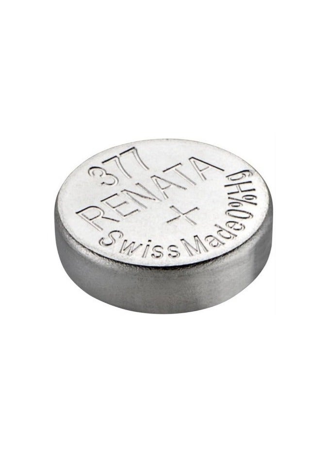 50 Pieces Renata Watch Battery 377 Swiss Made SR626SW Silver 1.55 V