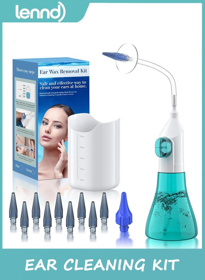 لينند إزالة شمع الأذن، منظف الأذن، مجموعة تنظيف الأذن، نظام غسيل الأذن اليدوي، مجموعة إزالة شمع الأذن، آمنة وفعالة لتنظيف شمع الأذن المتراكم - Image 1