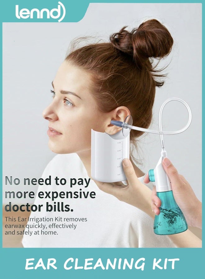 لينند إزالة شمع الأذن، منظف الأذن، مجموعة تنظيف الأذن، نظام غسيل الأذن اليدوي، مجموعة إزالة شمع الأذن، آمنة وفعالة لتنظيف شمع الأذن المتراكم - Image 2