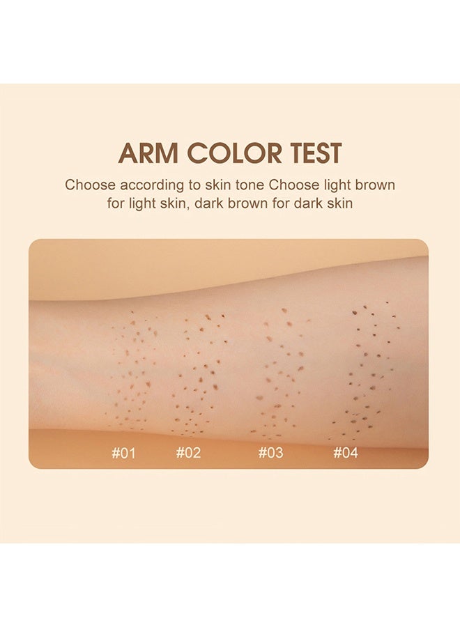 PAGE VINE Freckle Pen- Natural And True Color - Simulation Freckle Pen - Caramel Light Brown Freckle Pencil Natural Easy To Color Without Removing Makeup Spotting Pen Waterproof Sweatproof Makeup #02 Medium - Image 5