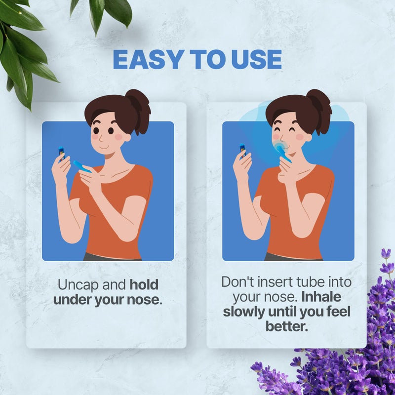 Basic Vigor Nausea Inhaler 2 Pack - Aromatherapy for Chemo Support, Motion Sickness, Queasiness, etc. - Image 5