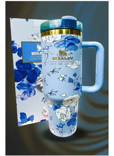 Stanley 40oz Tumbler – Stainless Steel Travel Mug with Reusable Straw | BPA-Free, Eco-Friendly & Dishwasher Safe | Leak-Proof FlowState™ Lid | Double-Wall Vacuum Insulated Keeps Drinks Hot for 16hrs & Cold for 24hrs | Slim Base Fits Car Cup Holders | Durable Ergonomic Handle for Travel, Office, Gym & Outdoor Use | Reusable Thermal Mug for Coffee, Water, Tea & More