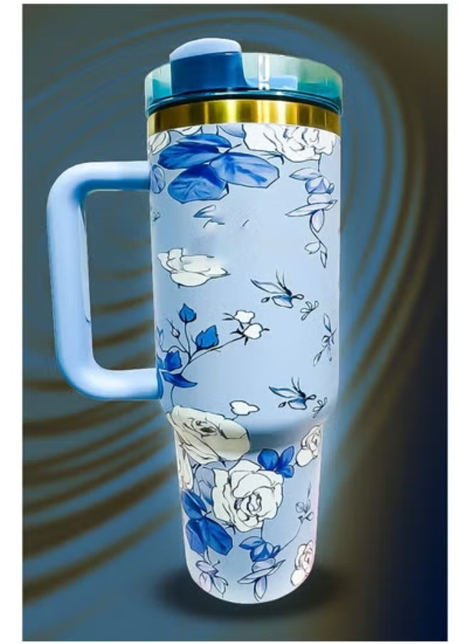 Stanley 40oz Tumbler – Stainless Steel Travel Mug with Reusable Straw | BPA-Free, Eco-Friendly & Dishwasher Safe | Leak-Proof FlowState™ Lid | Double-Wall Vacuum Insulated Keeps Drinks Hot for 16hrs & Cold for 24hrs | Slim Base Fits Car Cup Holders | Durable Ergonomic Handle for Travel, Office, Gym & Outdoor Use | Reusable Thermal Mug for Coffee, Water, Tea & More