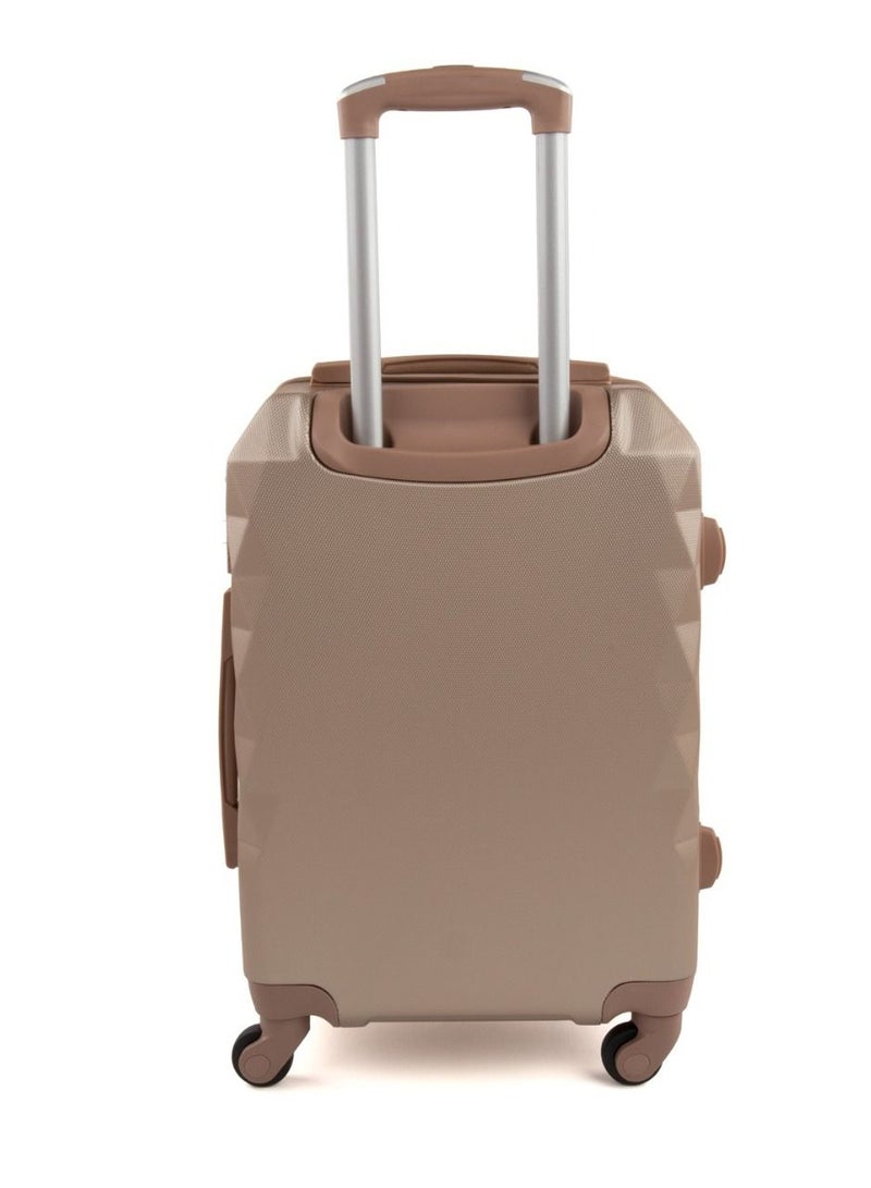 ليمرا طقم شنط سفر مكون من 6 حقائب أمتعة بعجلات و بتصميم صلب ذهبي - Image 3