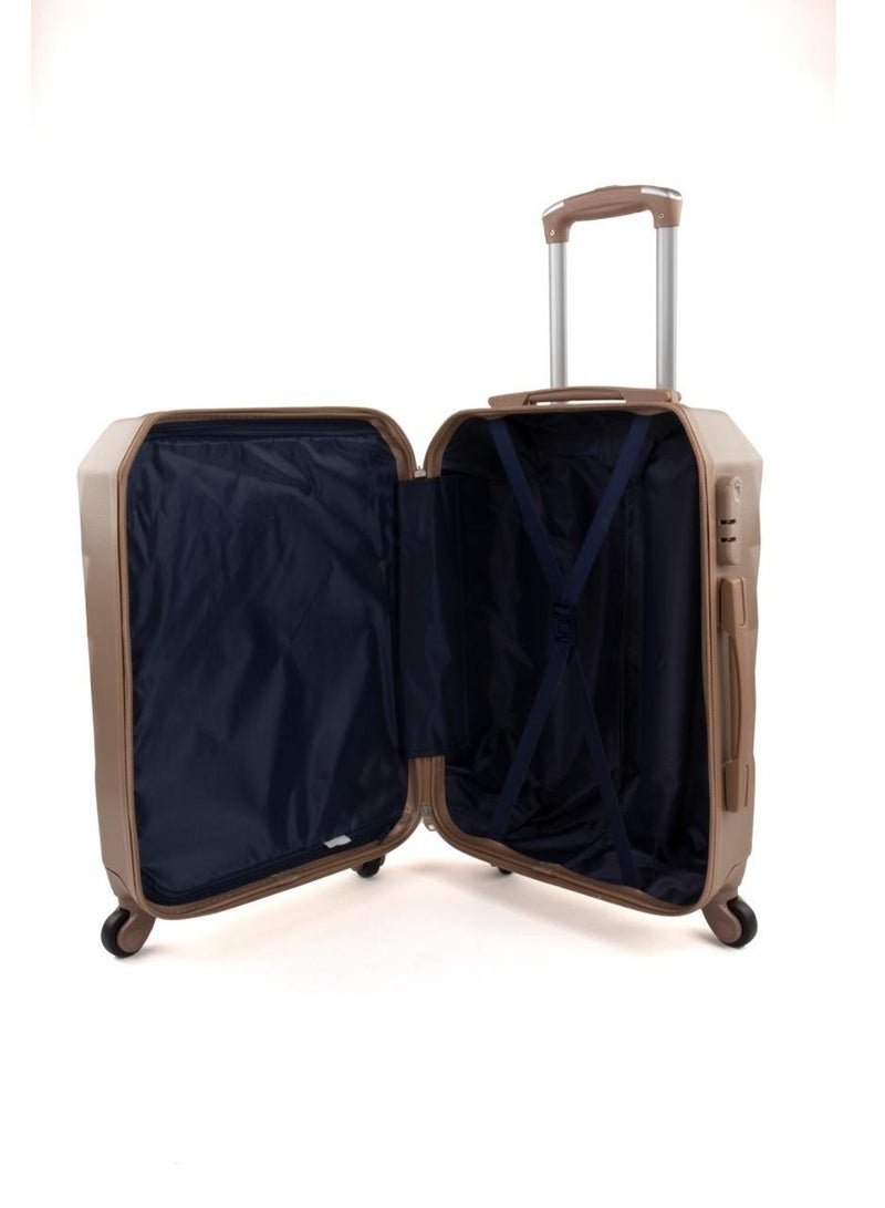 LIMRA hardside 6 piece luggage trolley set gold - Image 4