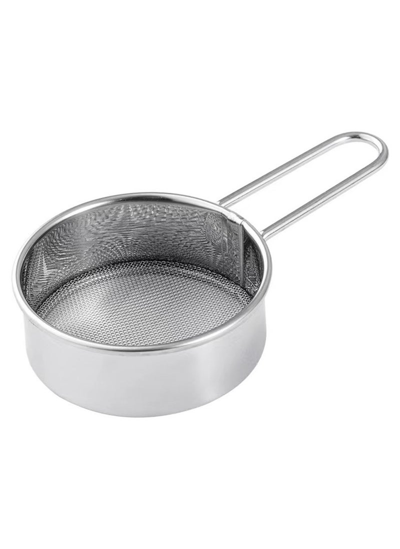 Generic Mini Stainless Steel Fine Mesh Flour Sieve Powdered Sugar Duster Flour Dispenser Shaker For Matcha Chocolate Powder Baking Supplies  - Image 2