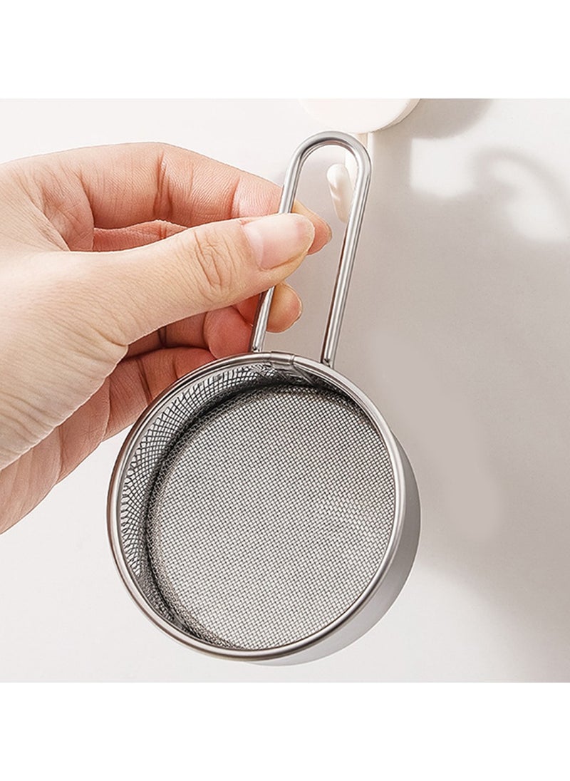 Generic Mini Stainless Steel Fine Mesh Flour Sieve Powdered Sugar Duster Flour Dispenser Shaker For Matcha Chocolate Powder Baking Supplies  - Image 4