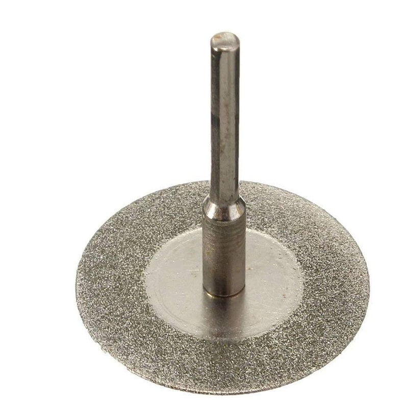 DIY Crafts Diy Crafts CT-DIY-HI-27582 Cutting Wheel Cut Off Discs Coated Rotary Tools With Mandrel for Dremel 40214 Discs & Mandrel, Disc Φ20mm, Pack of 10, 1 Madrel  - Image 3