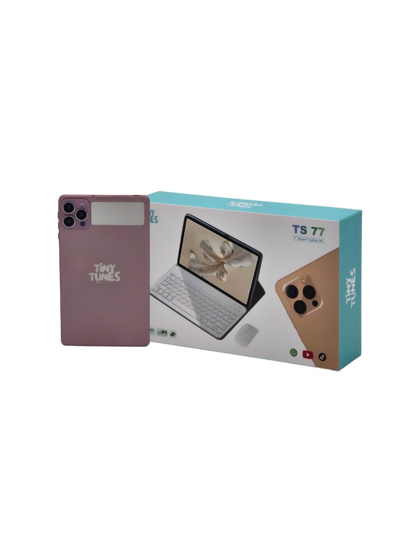 Tiny Tunes TS77 Smart Kids Tablet 7 inch Display | Wi-Fi | SIM | Mouse | Keyboard  - Image 1