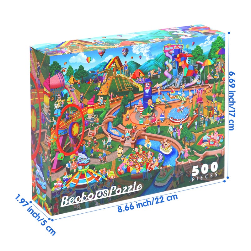 Becko US Jigsaw Puzzles 500 Pieces, Puzzles for Adults 500 Piece, Puzzles for Adults - Image 3