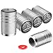 IJUSHND American Flag Chrome tire Valve stem caps Silver 5 pcsPack Tire Valve Cap SetCorrosion Resistant Plastic Liner LeakProoffor Cars Trucks Motorcycles SUVs and Bikes - Image 2