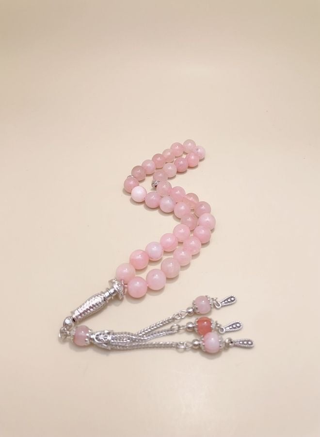 عام 33 سبحة من حجر اليشم الطبيعي/10 ملم - Image 5