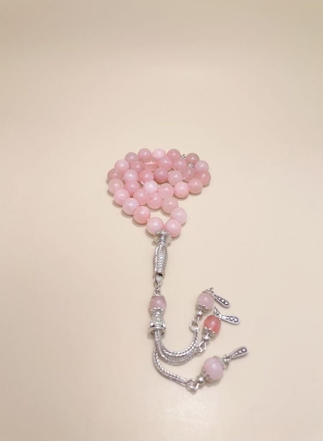 عام 33 سبحة من حجر اليشم الطبيعي/10 ملم - Image 4