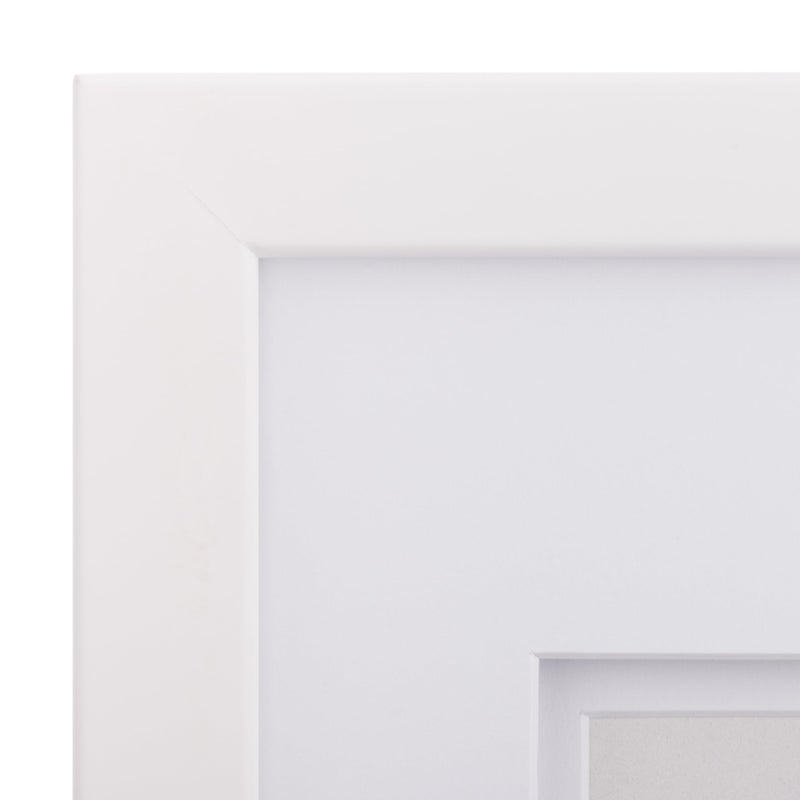 Gallery Solutions Wall Mount or Tabletop Picture Frame with Double Mat  8x10 Matted To 5x7  White - Image 4