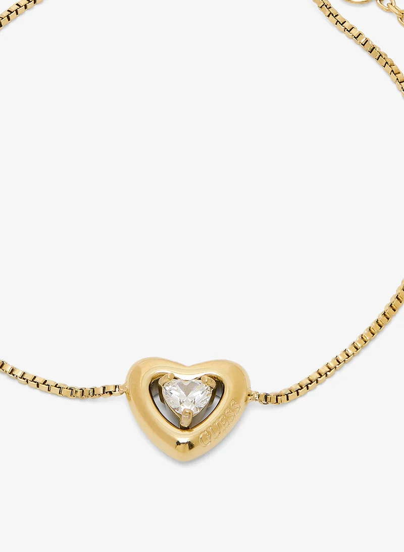 جس سوار سلسلة قلب كريستالي