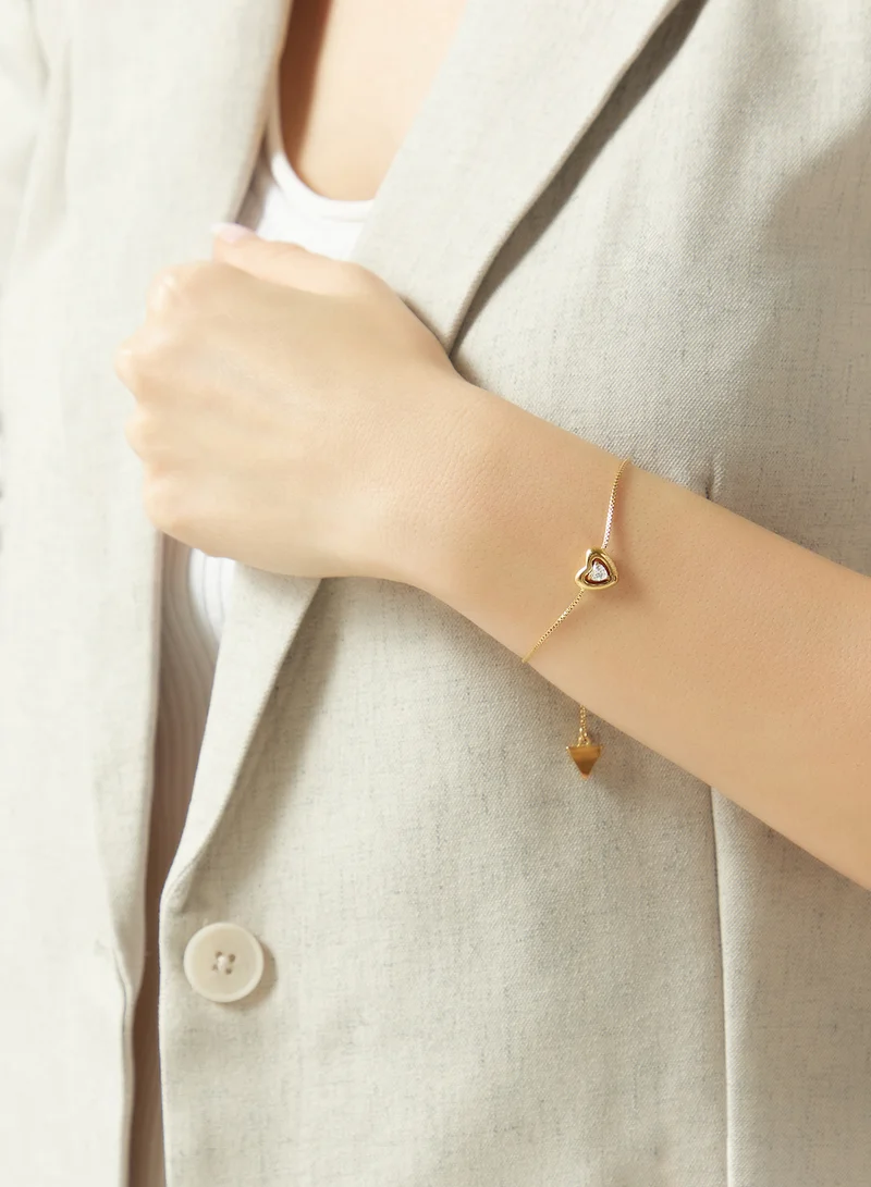 GUESS  Crystal Heart Chain Bracelet for Women | Best Price UAE