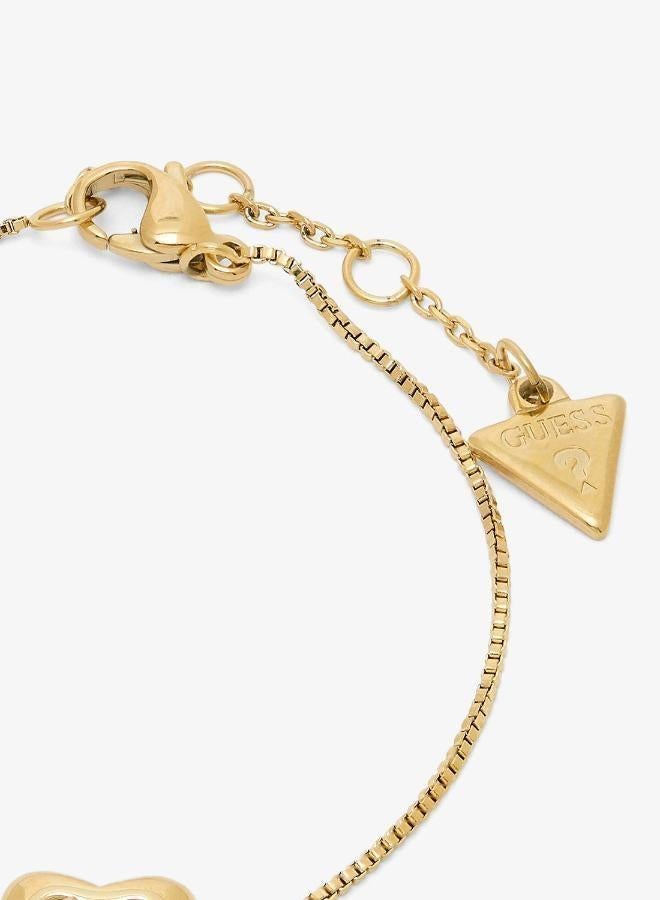 GUESS Crystal Heart Chain Bracelet - Image 2