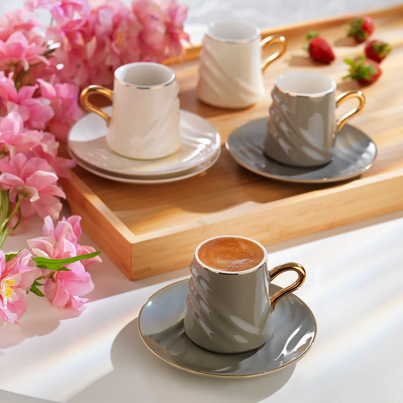 شافر Vogue Coffee Cup Set for 6 Persons 12 Pieces - Multi Color