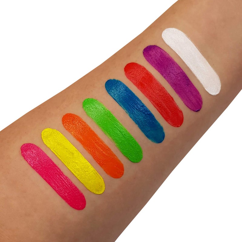 Moon Glow - Neon UV Paint Stick Body Crayon for The Face & Body â€“ White - Image 2