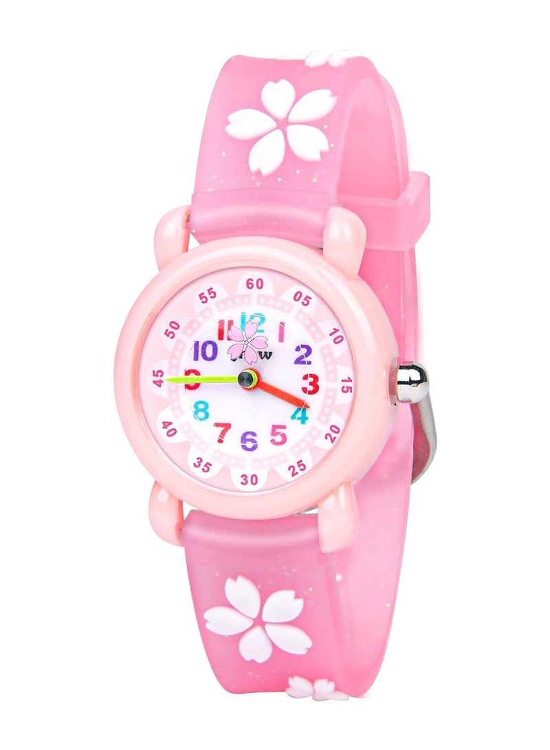 Kids Watch, Girls Watch Waterproof 3D Cute Cartoon Toy Silicone Band Wristwatch Childrens Watches Gift for Girls Boys Age 3-11 Years Old  - Image 1