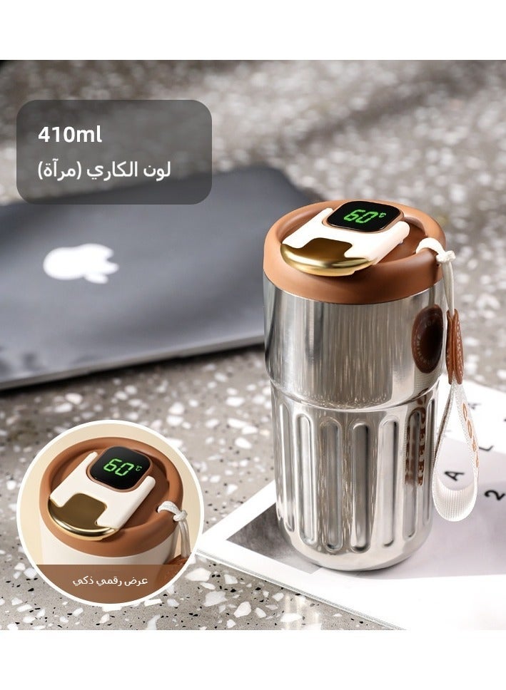 general 410ml Insulated Travel Coffee Mug with Temperature Display | 316 Stainless Steel Vacuum Tumbler | Leakproof Thermal Mug - Image 1