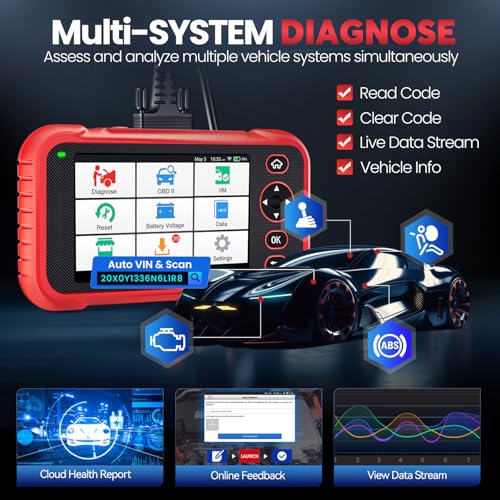 LAUNCH CRP129I V2.0 OBD2 Scanner, 2025 FCA AutoAuth, Next-Gen,12 Resets Oil/EPB/SAS/TPMS/BMS/Throttle/DPF Reset/Injector Coding, ABS SRS Transmission Engine Code Reader, Lifetime Free Update - Image 2