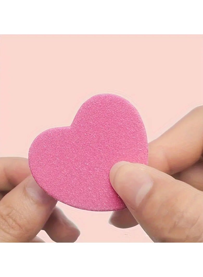 Goolsky مجموعة أدوات العناية بالأظافر 3 قطع، قلم تزيين كريستالي، كتلة توفو على شكل قلب، ومبرد خشبي للتلميع والتشكيل - Image 4