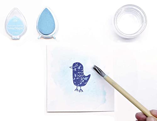 Tsukineko VersaMagic Dew Drop Inkpad of All Kinds, Aegean Blue - Image 2
