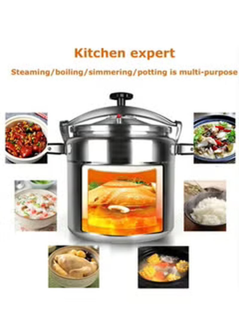 15Liters Aluminium Pressure Cooker  Pressure Pot  Arabic Cooker  Silver Silver  - Image 5