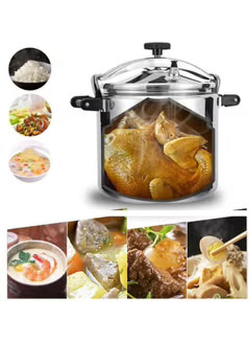 15Liters Aluminium Pressure Cooker  Pressure Pot  Arabic Cooker  Silver Silver  - Image 4