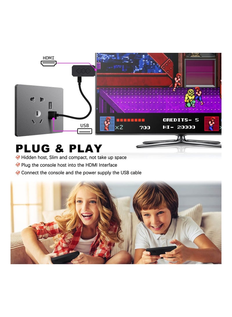 Captaintech Wireless Mini Retro Game Console, 1500 Classic Games Handheld Classic Video Games Console Portable Gaming Device Compact Gaming Console with 2 Wireless Controllers for Family Fun Entertainment - Image 3