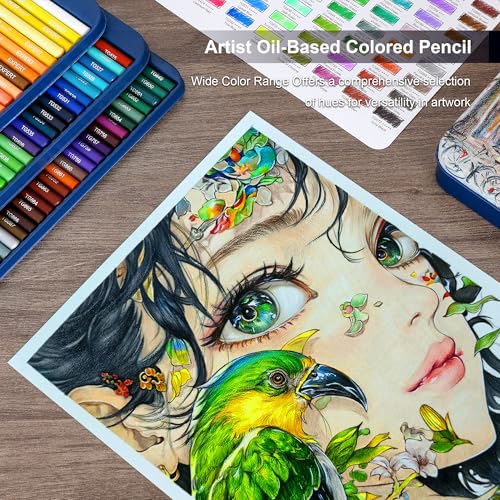 KALOUR 72 Professional Colored Pencil for Coloring,Oil-Based,Soft Core–Ideal for Artists and Beginners - Image 2