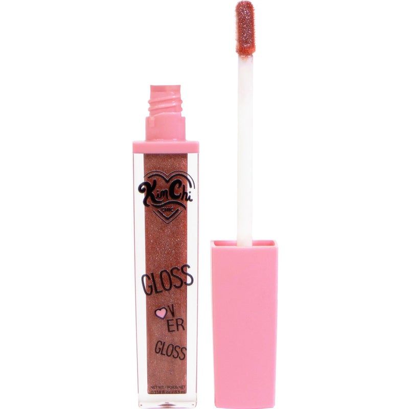 Kimchi Chic Gloss Over Gloss, Shimmery Micro-Sparkle Lip Gloss To Wear Alone Or Over Lipstick, Fragrance-Free Luscious Lip Balm, Mauve With Red Undertones, 04 Nectar, 0.35ml - Image 4