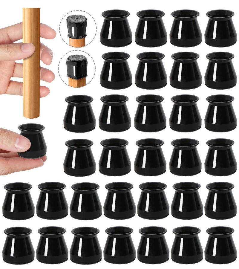 OASMU 32 Pcs Chair Leg Floor Protectors - Silicone Felt Pads, Scratch-Proof & Noise-Free, Easy Smooth Moving, Small Size (Fits Round Chair Legs: 5/16" to 1-5/16" Diameter)â€‹ - Image 1