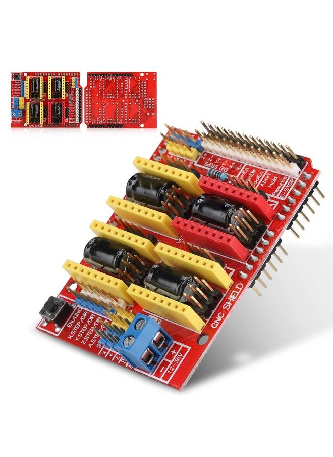 Thoraya - Witbot CNC Shield Expansion Board+drv8825 Stepper Motor Driver+Heat Sink for Arduino V3 Engrave - Image 1