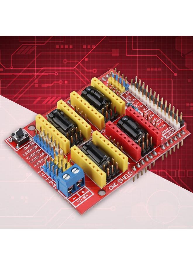 Thoraya - Witbot CNC Shield Expansion Board+drv8825 Stepper Motor Driver+Heat Sink for Arduino V3 Engrave - Image 1