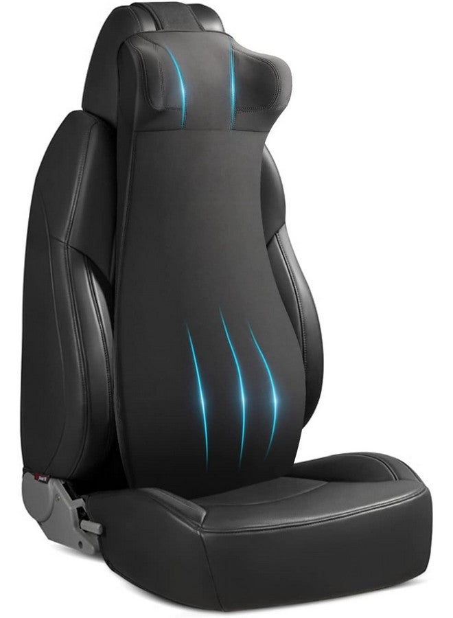 MRRON Aexempro Orthopedic Memory Foam Large Backrest And Lumbar Support Cushion For Chair & Car Seat Backrest Cushion For Back Pain Relief - Back Support Pillow For Comfortable Sitting (Black) - Image 3